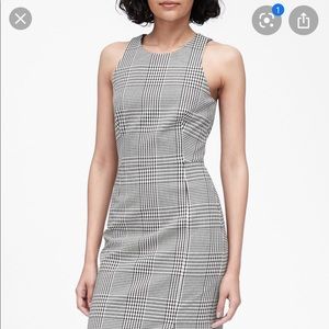 Banana republic work dress plaid NWOT